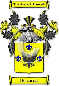 De corral Family Crest Download (jpg) Legacy Series - 150 DPI